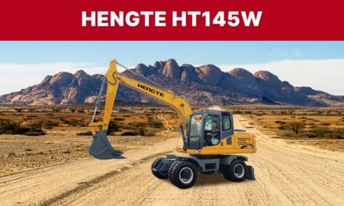 Колесный экскаватор HENGTE HT145W